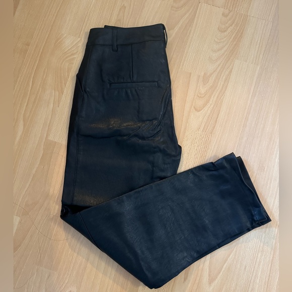 Dynamite - Vegan Leather Straight Leg Pant - Picture 2 of 5